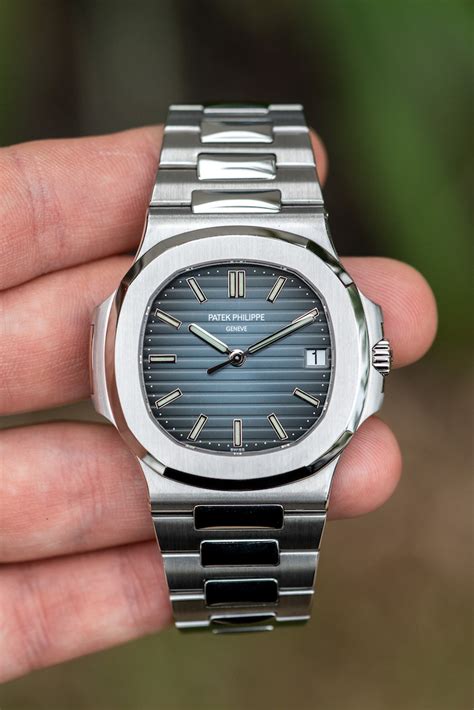 patek philippe blue face rare|Patek Philippe nautilus blue dial.